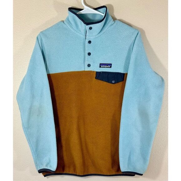 PATAGONIA WOMEN'S RARE COLOR COMBO LIGHTWEIGHT SYNCHILLA SNAP-T PULLOVER XS - Picture 2 of 12